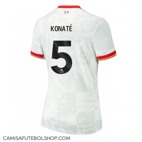 Camisa de time de futebol Liverpool Ibrahima Konate #5 Replicas 3º Equipamento Feminina 2024-25 Manga Curta